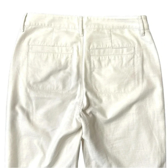 J. Crew Cotton Camp Pant Cream Size 4 - Picture 10 of 11